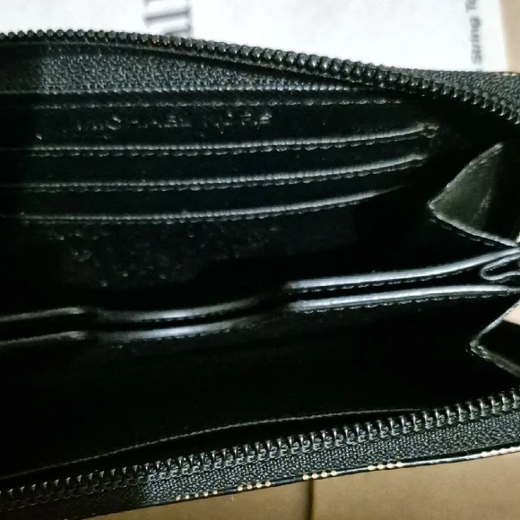Michael Kors Black and Gold Wallet - Picture 2 of 4